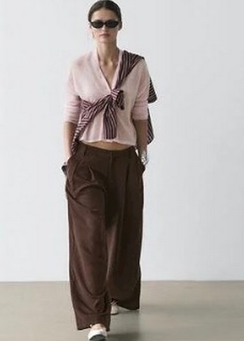 Massimo Dutti Wide Leg Pantolon