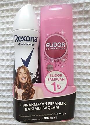 Rexona deodorant Elidor şampuan