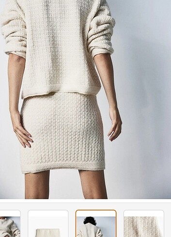 s Beden H&M desenli triko etek 