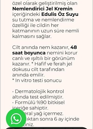  Beden Hydro Vegetal 48 saat derinlemesine nemlendiren jel krem