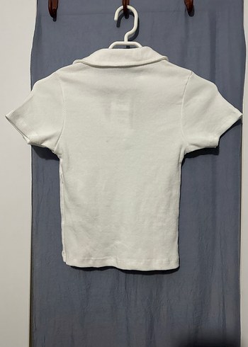 Beyaz V Yaka kaskorse Tişört - Görsel 5