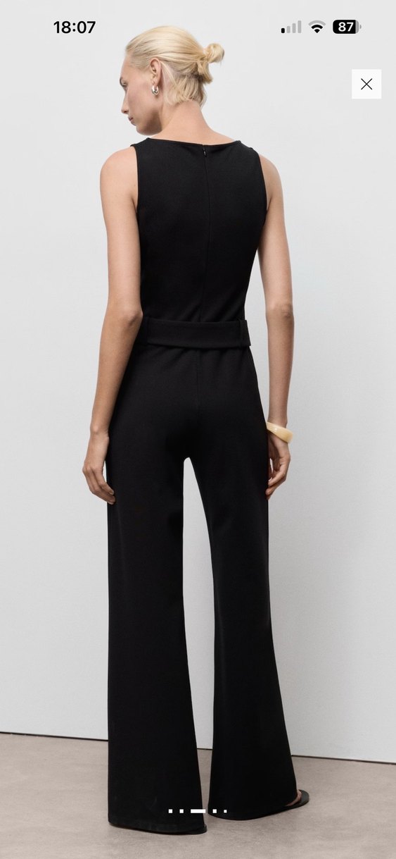 Mango Siyah Uzun Kemerli Tulum - Görsel 3