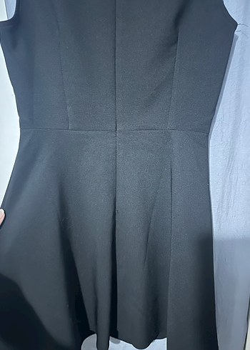 Siyah Kolsuz basic Mini Elbise - Görsel 7