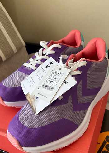 Hummel Kadın Mor Spor Ayakkabı Velcro Detaylı