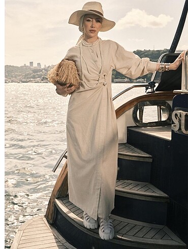 Keten Elbise - Görsel 7