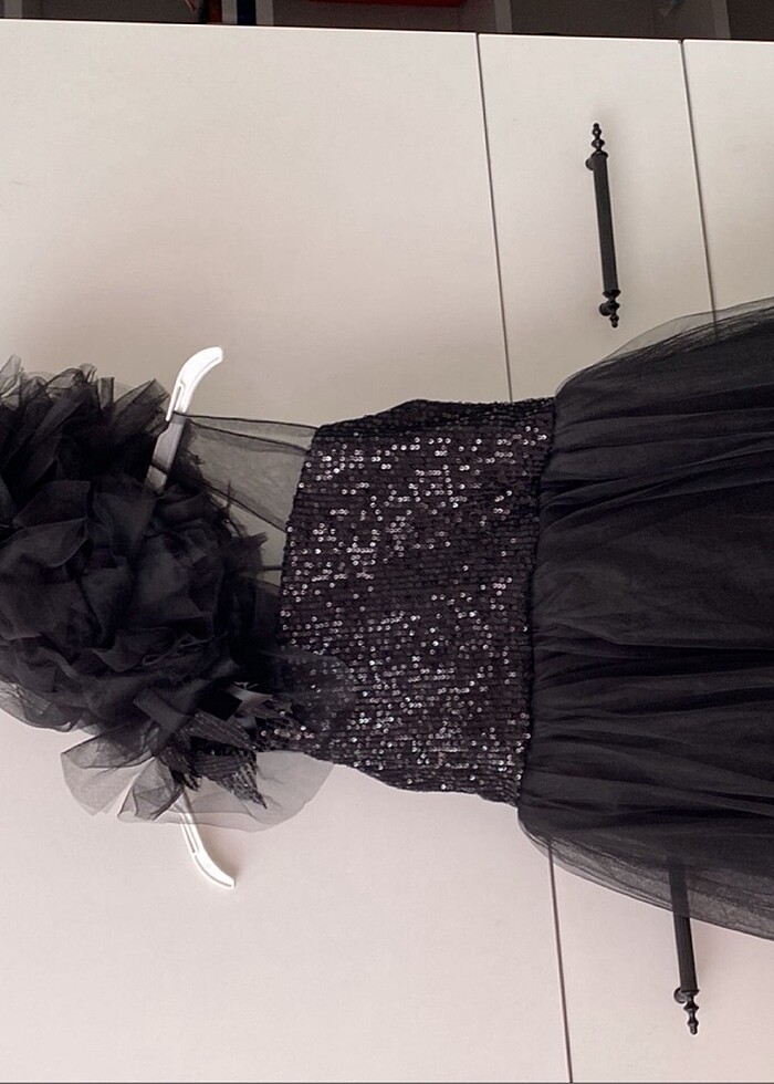 Siyah Tül Elbise 7 Yaş - Görsel 2