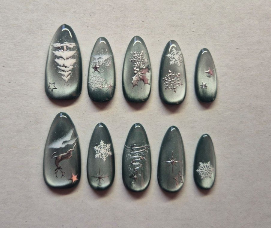 Cat Eye Jel Takma Tırnak - Görsel 2