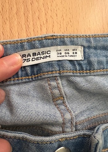 38 Beden mavi Renk Zara kot