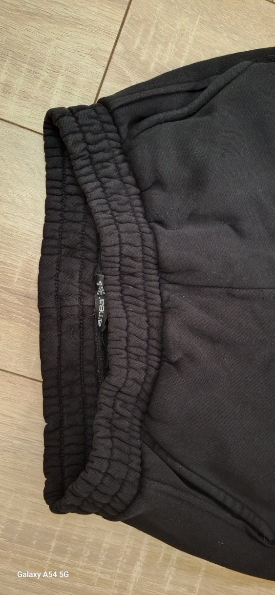 Erkek Siyah Rahat Kesim Eşofman Altı - Görsel 3