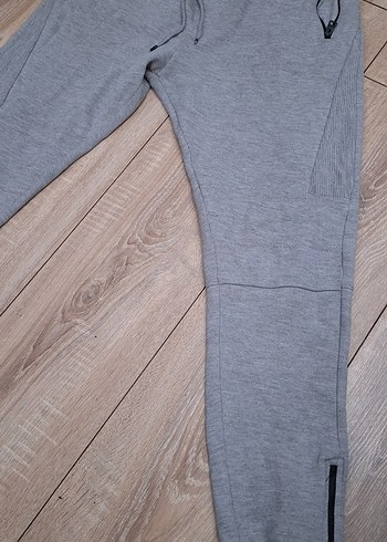 Gri Fermuarlı Erkek Eşofman Altı - Görsel 2