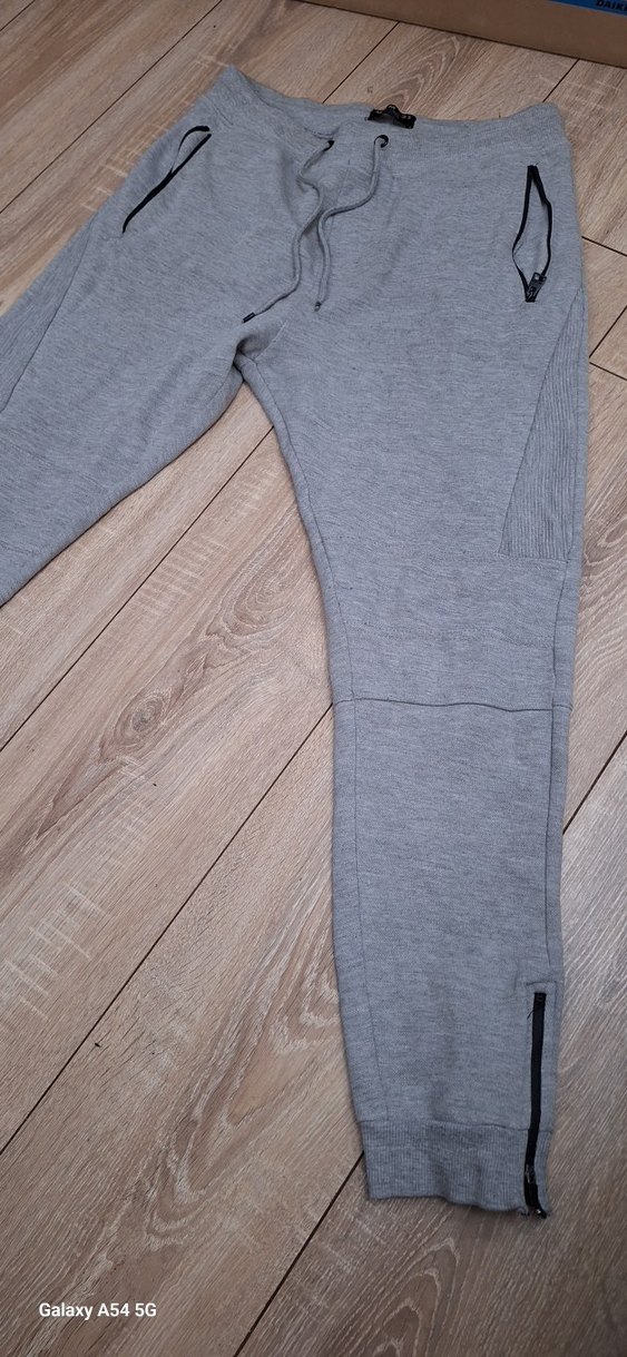 Gri Fermuarlı Erkek Eşofman Altı - Görsel 2