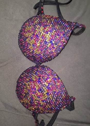 36 Beden Kadın Çok Renkli Mini taşlı Bikini