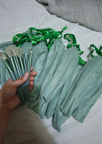 Pastel Yeşil Makyaj Fırça Seti - Görsel 5