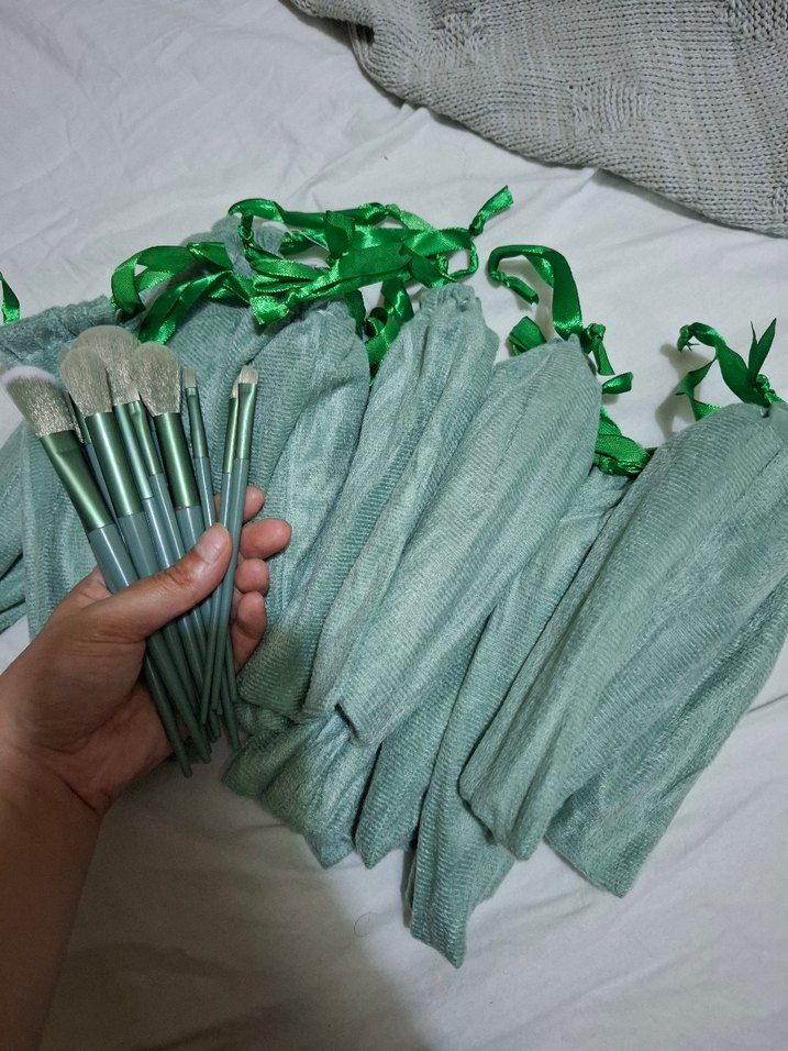 Pastel Yeşil Makyaj Fırça Seti - Görsel 5