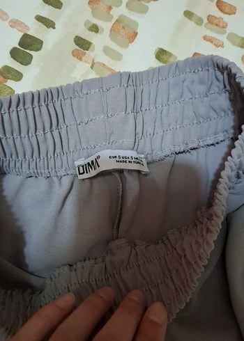 s Beden Gri Rahat Kesim Kadın Kumaş Pantolon