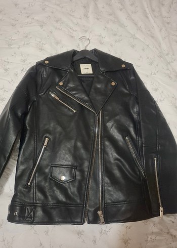 Koton koton siyah Deri Biker Ceket