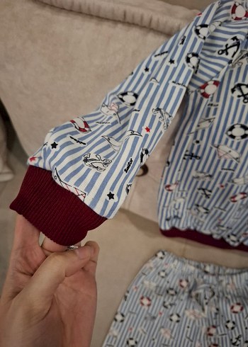 Erkek Çocuk Pamuklu Uzun Kollu Pijama Takımı - Görsel 2