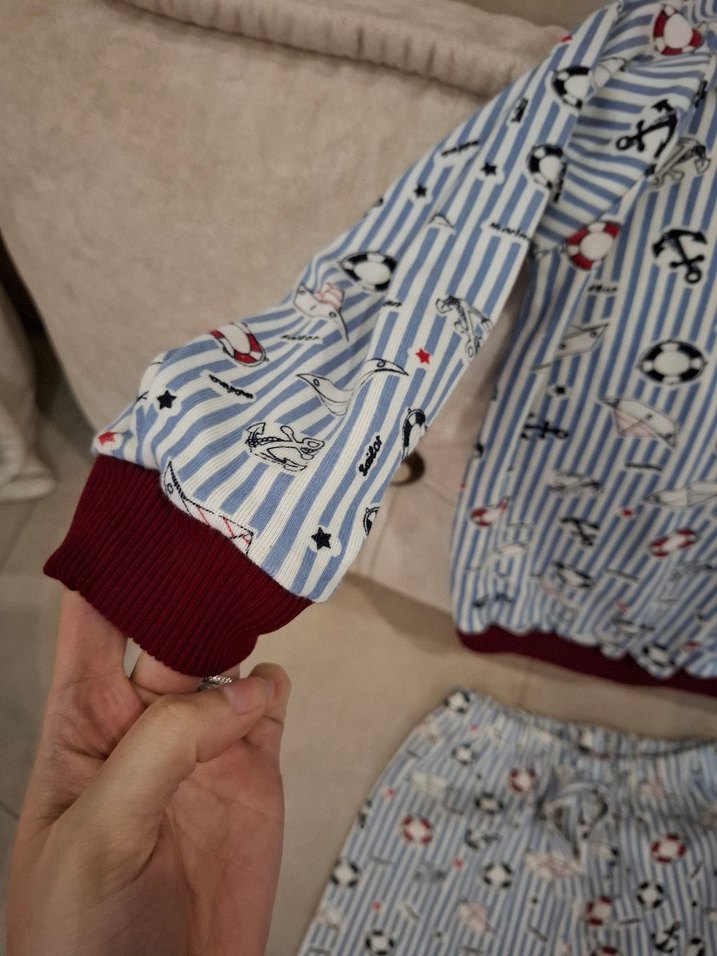 Erkek Çocuk Pamuklu Uzun Kollu Pijama Takımı - Görsel 2