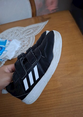 Adidas Erkek Çocuk Siyah Adidas Cırt Cırtlı Spor Ayakkabı
