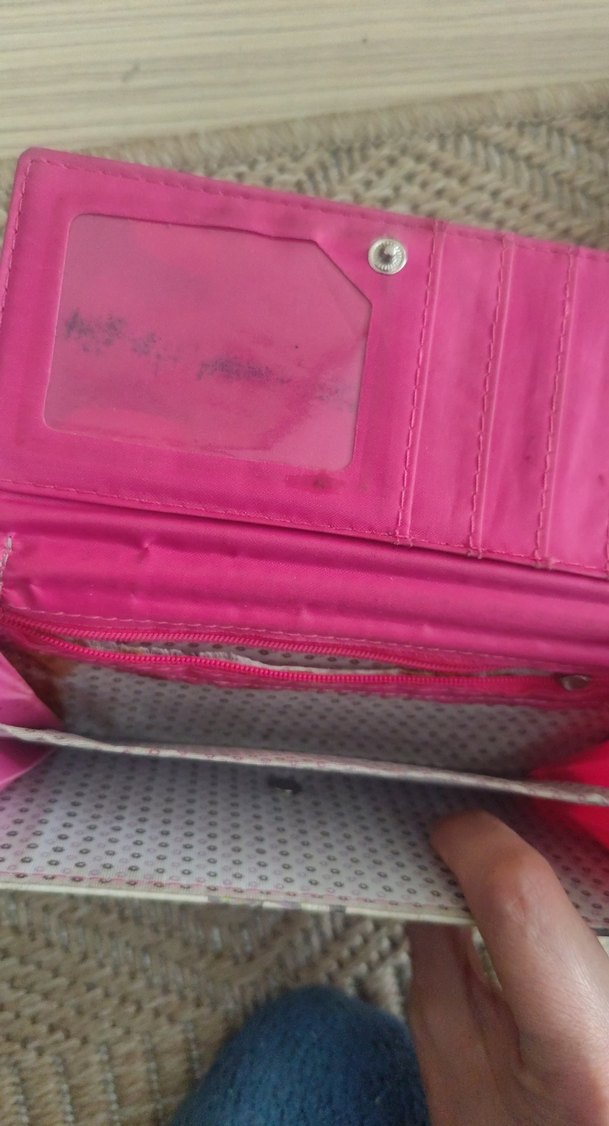 eski vintage Tarz Nakışlı Fermuarlı Kadın Cüzdanı - Görsel 3