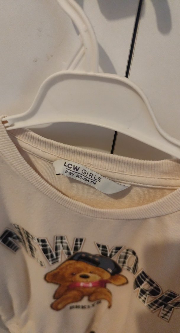 Kahverengi Baskılı Kız Sweatshirt - Görsel 2