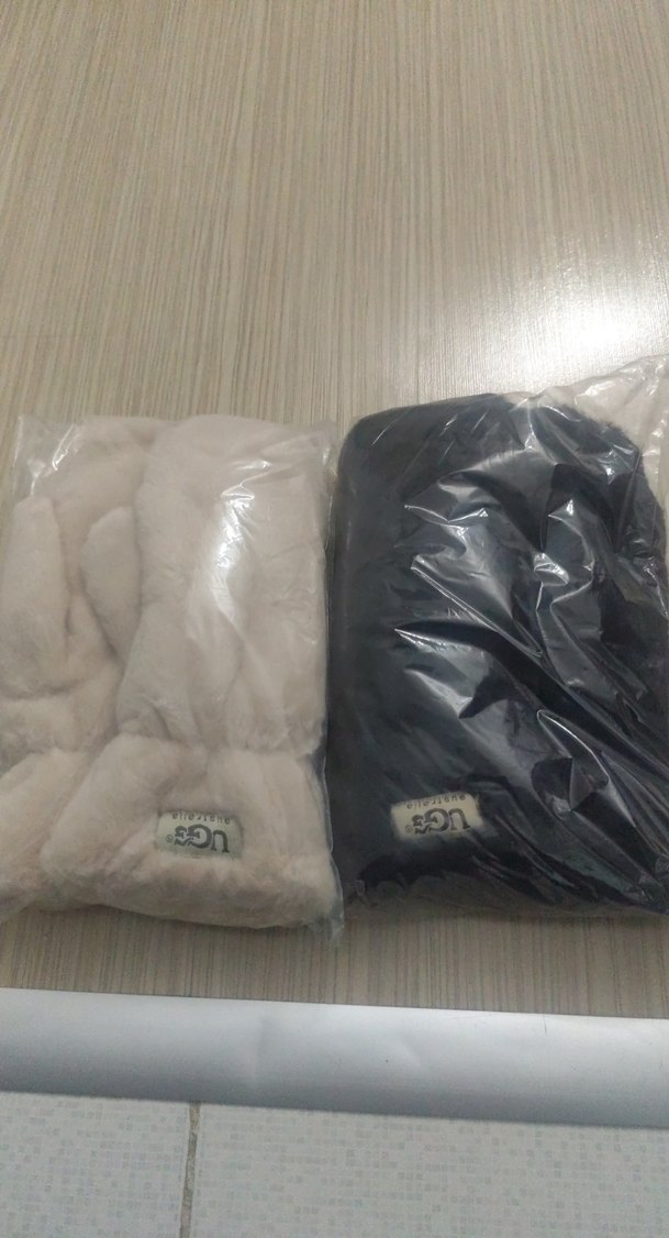 Kadın Beyaz Kapüşonlu Kürklü yumuşacık eldiven - Görsel 2