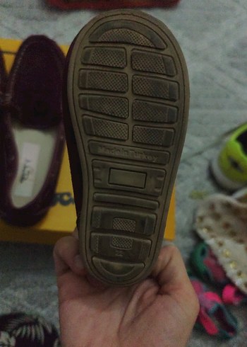 süet anne kız Bordo Süet Tokalı Erkek Çocuk Loafer - Görsel 3