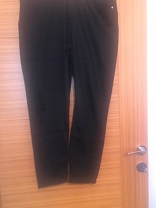 Dantel detaylı kot pantolon