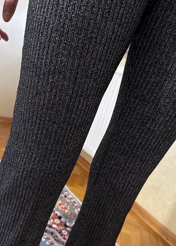 Gri Triko Kadın Pantolon - Görsel 2