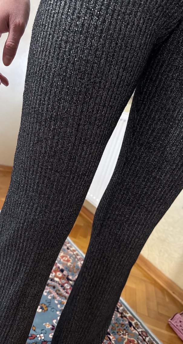 Gri Triko Kadın Pantolon - Görsel 2