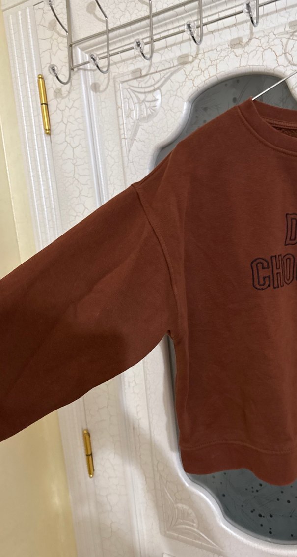 Kadın Koyu Kahverengi  Sweatshirt - Görsel 4