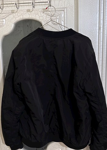 Siyah Fermuarlı Kadın bomber ceket - Görsel 6