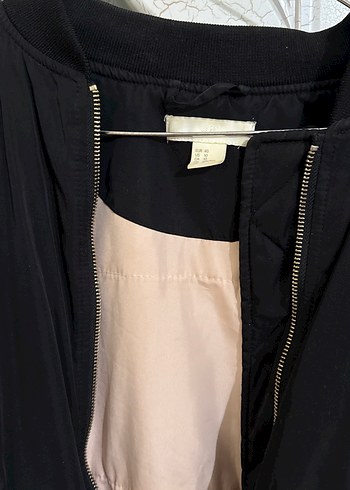 Siyah Fermuarlı Kadın bomber ceket - Görsel 5