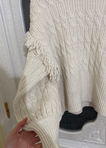 Kadın Bohem Örgü Kazak - Görsel 3