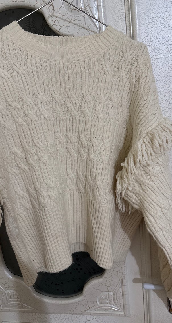 Kadın Bohem Örgü Kazak - Görsel 4