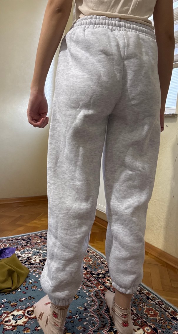 Gri Kadın Rahat Kesim Eşofman Altı - Görsel 3