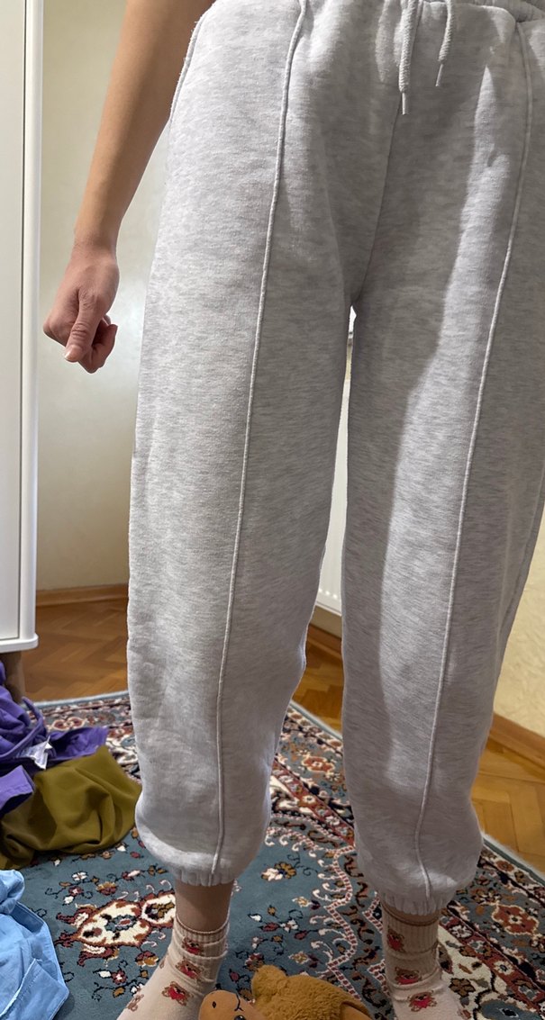 Gri Kadın Rahat Kesim Eşofman Altı - Görsel 2