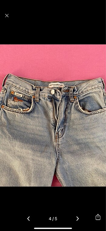 xs Beden mavi Renk Pull and bear jean