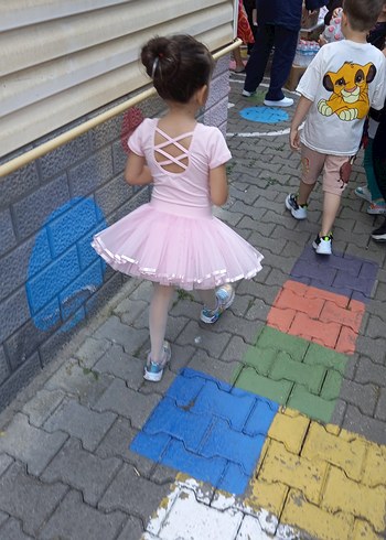 Diğer Pembe Straplez Kız Çocuk Elbisesi