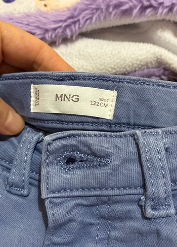 Kız Çocuk koyu lıla Denim Pantolon - Görsel 3