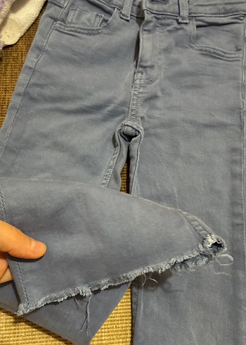 Kız Çocuk koyu lıla Denim Pantolon - Görsel 4