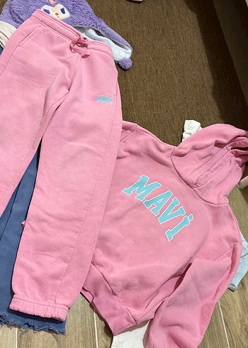 Kız Çocuk koyu lıla Denim Pantolon - Görsel 2