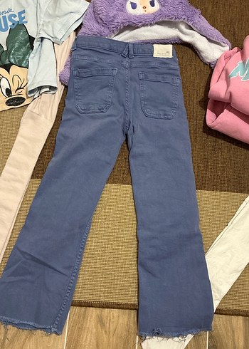 Kız Çocuk koyu lıla Denim Pantolon - Görsel 5