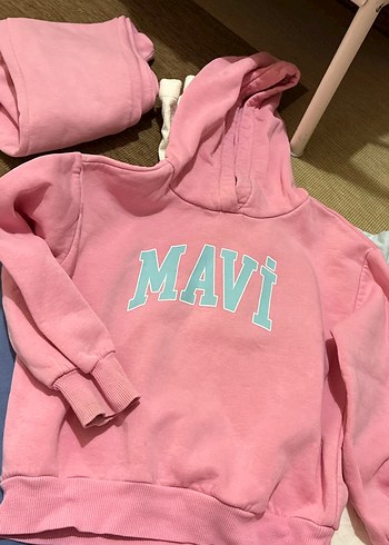 Kız Çocuk koyu lıla Denim Pantolon - Görsel 9