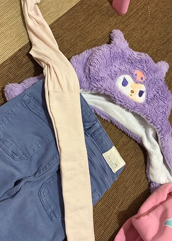 Kız Çocuk koyu lıla Denim Pantolon - Görsel 8