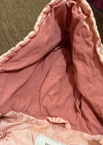 Kız Çocuk Fermuarlı Pembe Kapüşonlu Yelek - Görsel 4