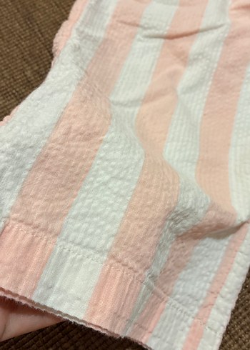 Pembe Çizgili Pilili Bebek Kız Takımı - Görsel 7