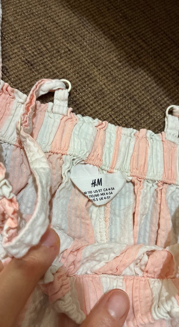 Pembe Çizgili Pilili Bebek Kız Takımı - Görsel 4