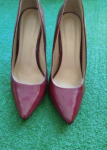 38 Beden bordo Renk Bordo Rugan Stiletto Topuklu Kadın Ayakkabı