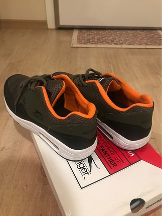 Slazenger Haki ve turuncu casual spor ayakkabı.